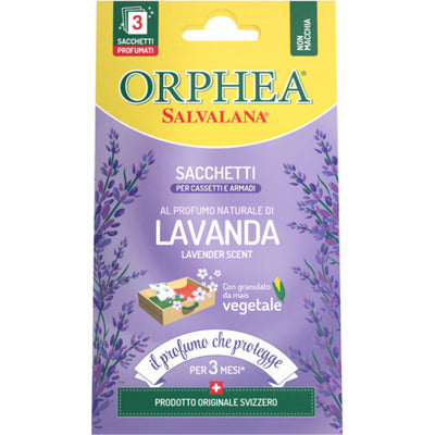 Orphea Wardrobe Sachets with Flowers 3 Pieces – Wardrobe and Drawer Freshener