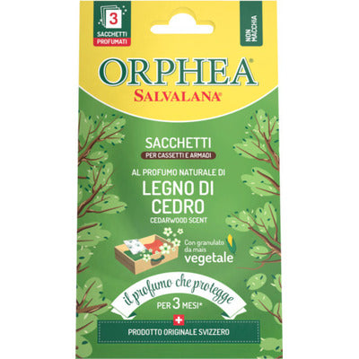 Orphea Wardrobe Sachets with Flowers 3 Pieces – Wardrobe and Drawer Freshener