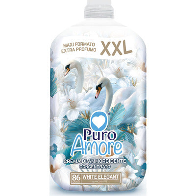ammorbidente puro amore white elegant xxl 86 lavaggi crema ammorbidente concentrata