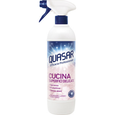 Quasar Cucina Superfici Delicate Spray 580 ml detergente cucina CleanovaShop by DETERCAVA