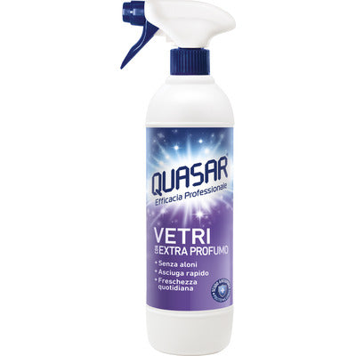 Quasar Vetri Extra Profumo Spray 580 ml detergente vetri CleanovaShop by DETERCAVA