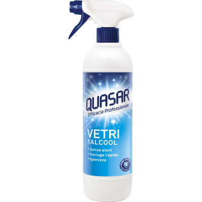 Quasar Vetri Extra Profumo Spray 580 ml – Detergente Vetri Senza Aloni