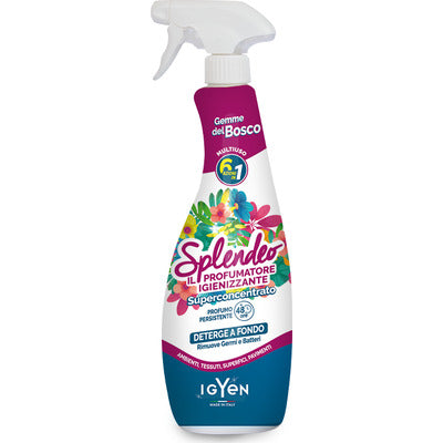 Splendèo Sanitizing Citrus Air Freshener 750 ml - Super-Concentrated Multi-Purpose Spray