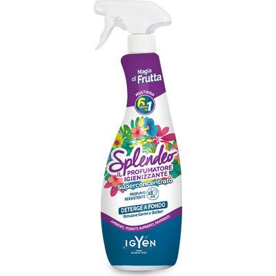 Splendèo Sanitizing Citrus Air Freshener 750 ml - Super-Concentrated Multi-Purpose Spray
