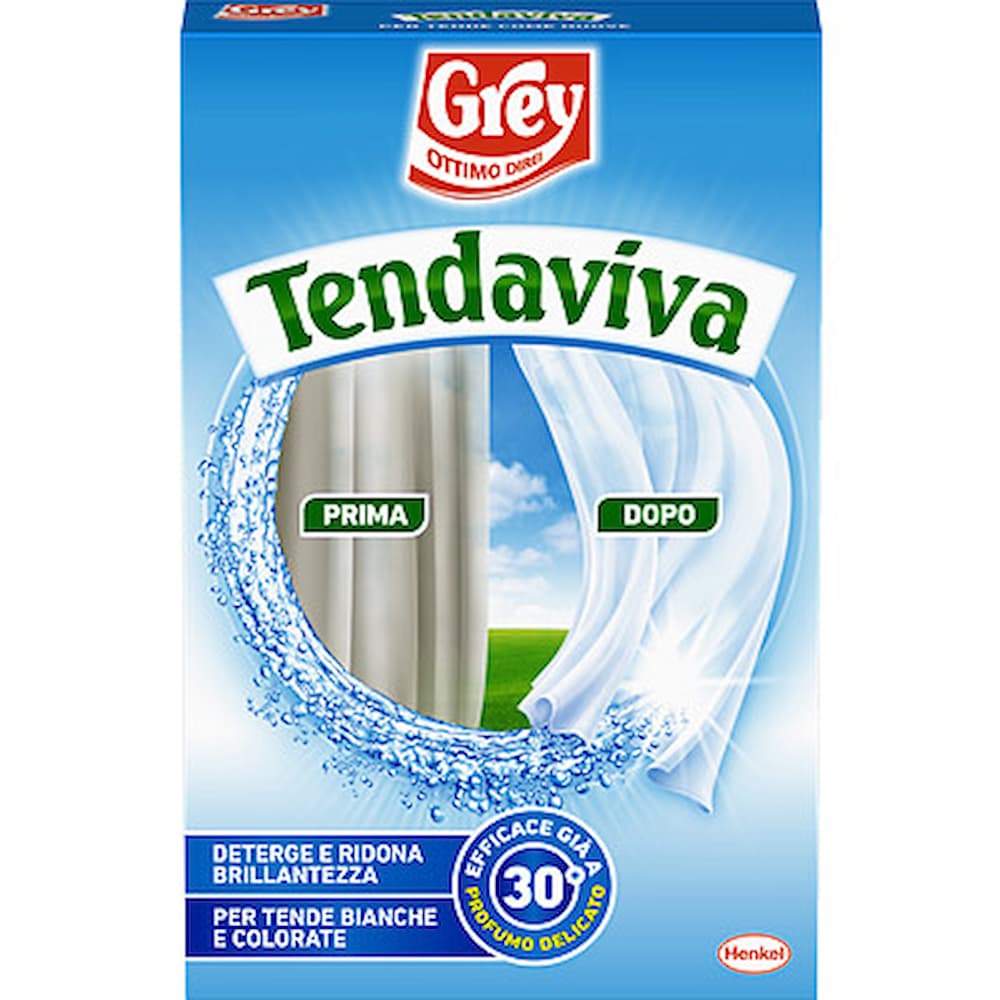 Grey Tendaviva detergente tende 500g pulizia tende bianche e colorate cleanovashop
