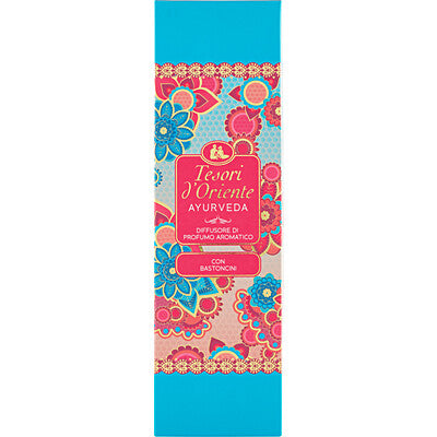 Tesori d'Oriente diffusore ambiente con bastoncini Ayurveda 200 ml profumatore casa CleanovaShop Detercava