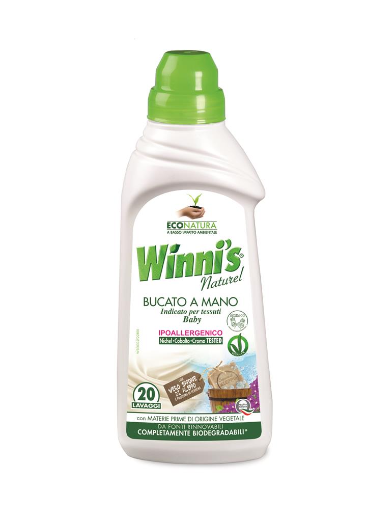 Winnis bucato a mano detersivo ecologico ipoallergenico 750ml