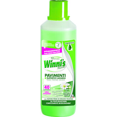 detersivo pavimenti ecologico winnis 1 litro ipoallergenico superfici lavabili